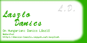 laszlo danics business card