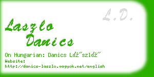 laszlo danics business card